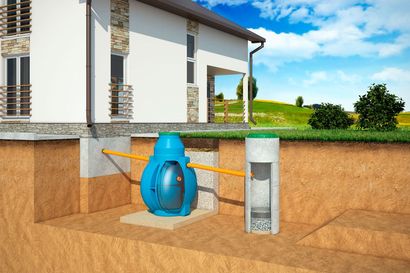  Отвод воды с применением фильтрационного колодца